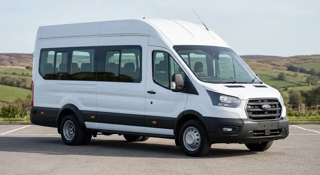 16 seater passenger minibus hire Leeds with driver